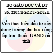 Công văn 2205/BGDĐT-GDTrH