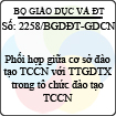 Công văn 2258/BGDĐT-GDCN