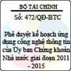 Quyết định 472/QĐ-BTC