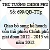 Quyết định 699/QĐ-TTg