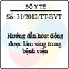 Thông tư 31/2012/TT-BYT