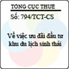 Công văn 794/TCT-CS