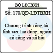 Quyết định 170/QĐ-LĐTBXH