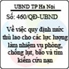 Quyết định 460/QĐ-UBND