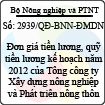 Quyết định 2939/QĐ-BNN-ĐMDN