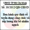 Quyết định 30/2012/QĐ-UBND