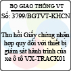 Công văn 3799/BGTVT-KHCN