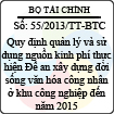 Thông tư 55/2013/TT-BTC