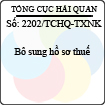 Công văn 2202/TCHQ-TXNK