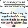 Công văn 2906/BGDĐT-NGCBQLGD