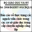 Công văn 2906/BGDĐT-NGCBQLGD