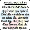 Công văn 3483/VPCP-KGVX