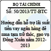 Thông tư 50/2013/TT-BTC