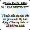 Công văn 1860/LĐTBXH-LĐTL