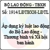 Công văn 1914/LĐTBXH-LĐTL