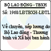 Công văn 1968/LĐTBXH-LĐTL