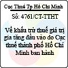 Công văn 4761/CT-TTHT