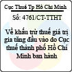 Công văn 4761/CT-TTHT