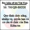 Quyết định 700/QĐ-BHXH