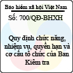 Quyết định 700/QĐ-BHXH