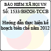 Công văn 1533/BHXH-TCCB