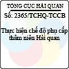 Công văn 2365/TCHQ-TCCB