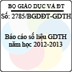 Công văn 2785/BGDĐT-GDTH