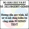 Công văn 2822/BGDĐT-GDMN