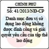 Nghị định 41/2013/NĐ-CP