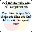 Công văn 46/QHTVLNNL