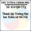 Quyết định 614/2013/QĐ-TTg