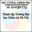 Quyết định 614/2013/QĐ-TTg