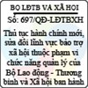 Quyết định 697/2013/QĐ-LĐTBXH
