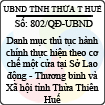 Quyết định 802/2013/QĐ-UBND