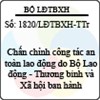 Công văn 1820/LĐTBXH-TTr