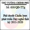 Quyết định 630/QĐ-TTg