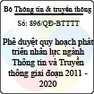 Quyết định 896/QĐ-BTTTT