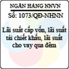 Quyết định 1073/2013/QĐ-NHNN