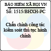 Công văn 1515/2013/BHXH-PC