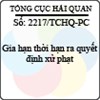 Công văn 2217/TCHQ-PC