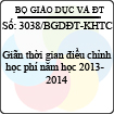 Công văn 3038/BGDĐT-KHTC