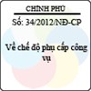 Nghị định 34/2012/NĐ-CP