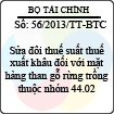 Thông tư 56/2013/TT-BTC