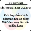 Công văn 1058/LĐTBXH-QLLĐNN