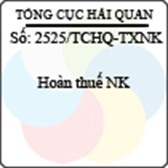 Công văn 2525/TCHQ-TXNK