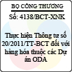 Công văn 4138/BCT-XNK