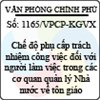 Công văn 1165/VPCP-KGVX