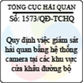 Quyết định 1573/2013/QĐ-TCHQ