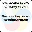 Công văn 769/QLCL-CL1