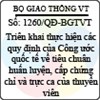 Quyết định 1260/2013/QĐ-BGTVT